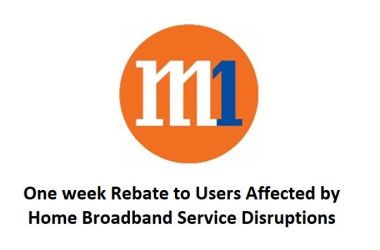M1 Offers One-Week Rebate on June Bill for Customers Affected by May 12–13 Broadband Outages