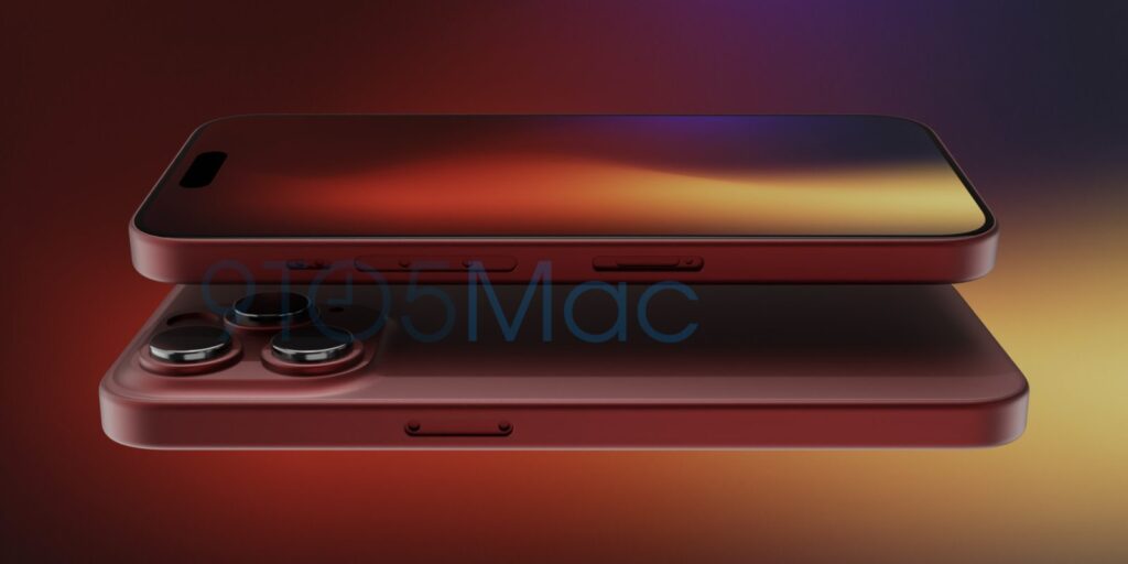 Exclusive Preview: iPhone 15 Pro’s new dark-red color option, potentially titanium with a refined coating
